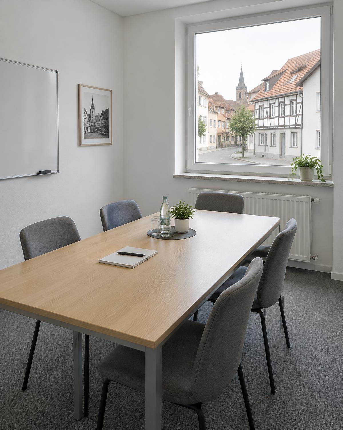 Besprechungsraum mit Blick auf die Altstadt